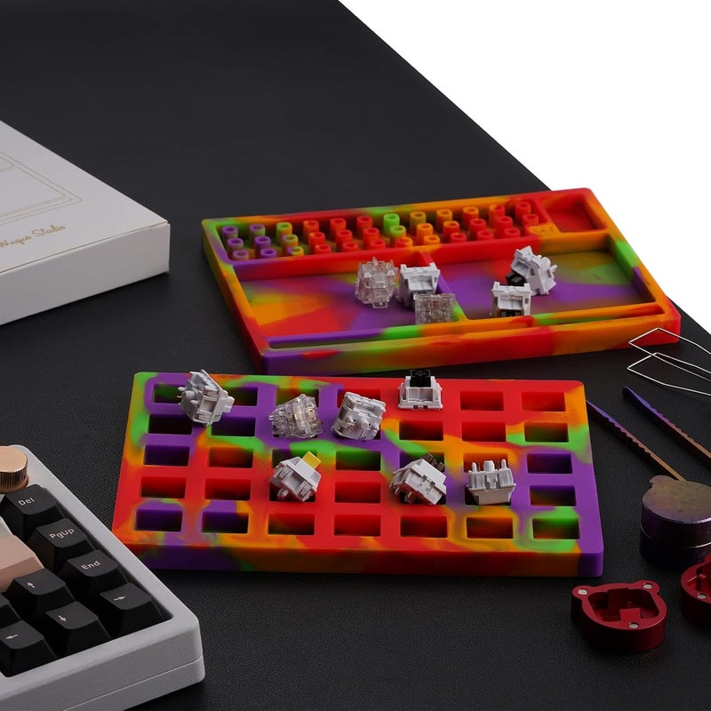 MELETRIX WS Silicone Lube Station for Custom Mechanical Keyboard Switches Orange - Image 2